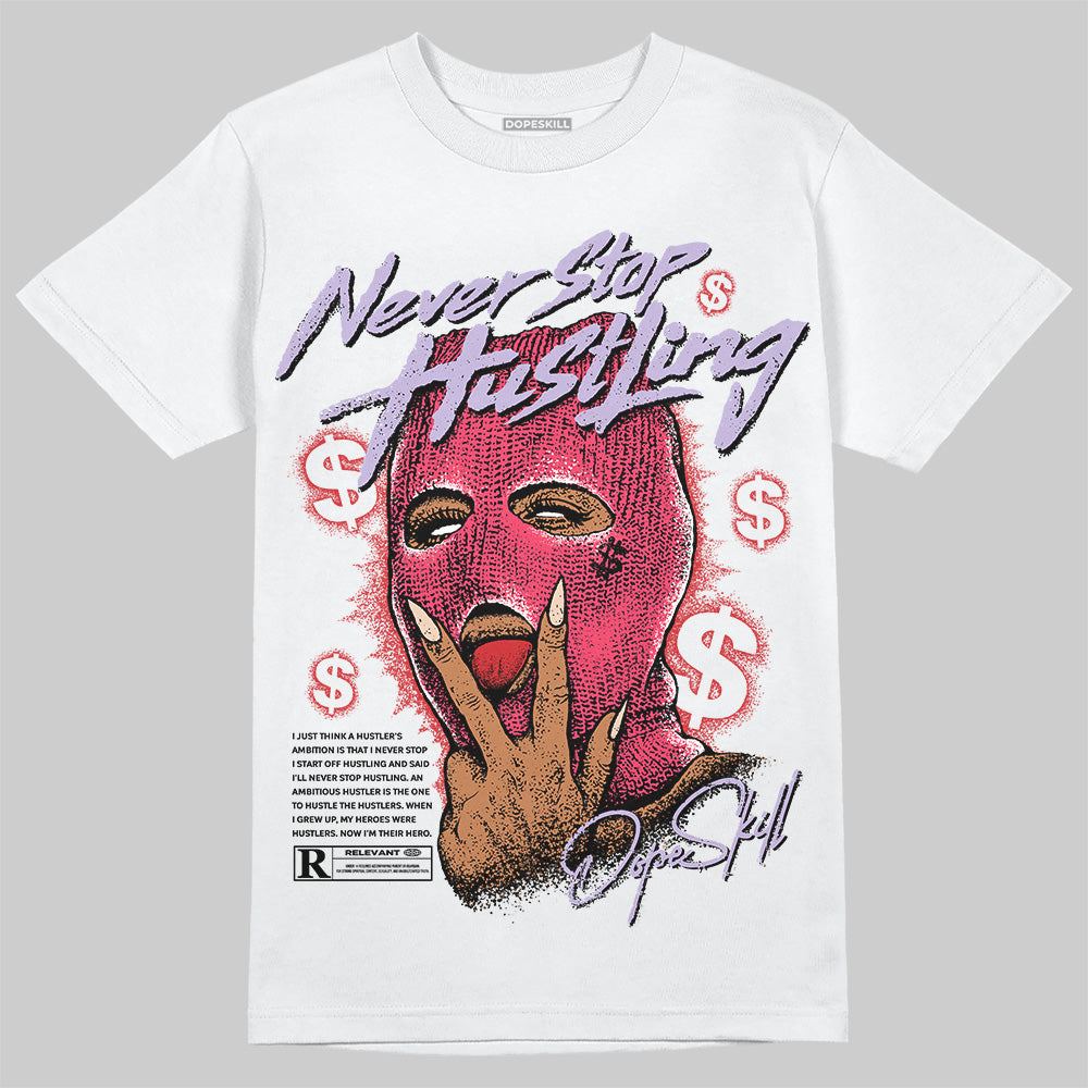 Jordan 5 Low “Peanut Butter Jelly” DopeSkill T-Shirt Never Stop Hustling Graphic Streetwear - White