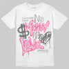 Jordan 3 “Wings” DopeSkill T-Shirt No Money No Love Typo Graphic Streetwear - WHite 