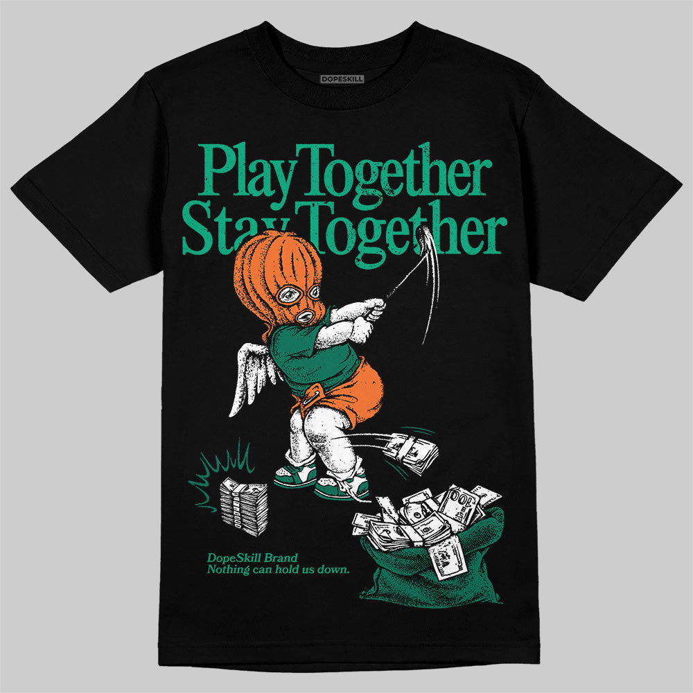 Jordan 3 Retro SP Nina Chanel Abney Bicoastal DopeSkill T-Shirt Play together, Stay together Graphic Streetwear - Black