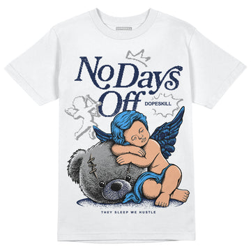 Jordan Spiz’ike Low “White/Obsidian” DopeSkill T-Shirt New No Days Off Graphic Streetwear - White