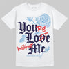University Blue Sneakers DopeSkill T-Shirt You’re Lost Without Me Graphic Streetwear - White 