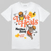 MSCHF Super Normal 2 Orange Milk DopeSkill T-Shirt New Love Heals Graphic Streetwear - White