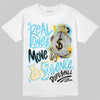 Jordan 11 Retro Gamma Blue (2025) DopeSkill T-Shirt Real Ones Move In Silence Graphic Streetwear - White