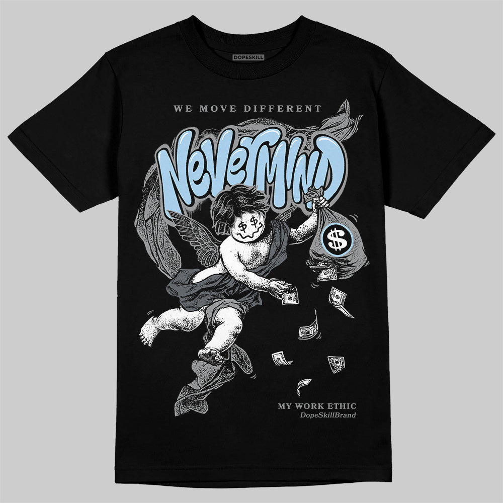 Jordan 5 Retro Wolf Grey (2026) DopeSkill T-Shirt Nevermind Graphic Streetwear - black