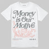 ASICS Gel-1130 'White Neutral Pink' DopeSkill T-Shirt Money Is Our Motive Typo Graphic Streetwear - White 