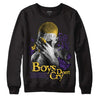 Jordan 12 “Field Purple” DopeSkill Sweatshirt Boys Don't Cry Graphic Streetwear - Black