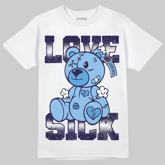 University Blue Sneakers DopeSkill T-Shirt Love Sick Graphic Streetwear - White