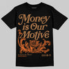 Adidas Samba OG Leopard Pack Preloved Red DopeSkill T-Shirt Money Is Our Motive Typo Graphic Streetwear - Black