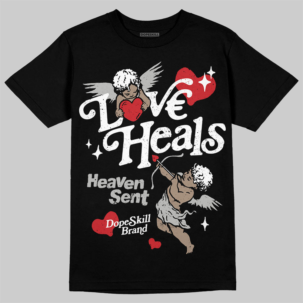 Jordan 10 OG “Steel” DopeSkill T-Shirt New Love Heals Graphic Streetwear - Black