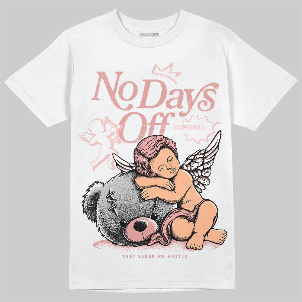 Jordan 40 “Dusty Rose” DopeSkill T-Shirt New No Days Off Graphic Streetwear - White