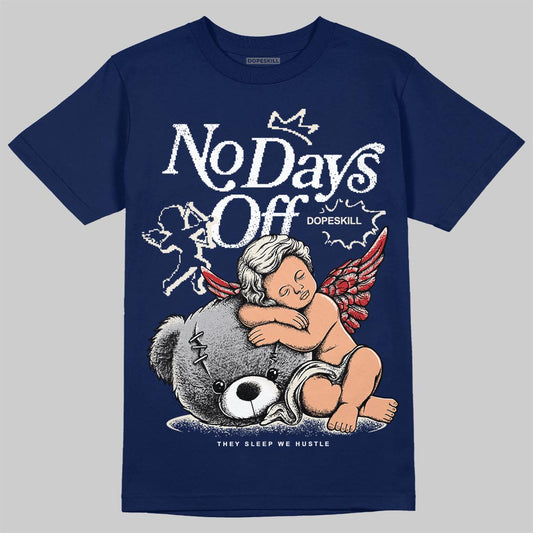 Jordan 11 “Rare Air” DopeSkill T-Shirt New No Days Off Graphic Streetwear - Navy