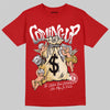 Jordan 1 Retro High OG Black Toe Reimagined DopeSkill T-Shirt Money Bag Coming Up Graphic Streetwear - Red