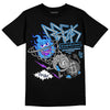 Jordan 3 "Midnight Navy" DopeSkill T-Shirt Break Through Graphic Streetwear - Black