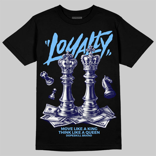 University Blue Sneakers DopeSkill T-Shirt Loyalty Graphic Streetwear - Black