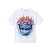 University Blue Sneakers DopeSkill T-Shirt Hellfire Graphic Streetwear - White