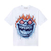 University Blue Sneakers DopeSkill T-Shirt Hellfire Graphic Streetwear - White