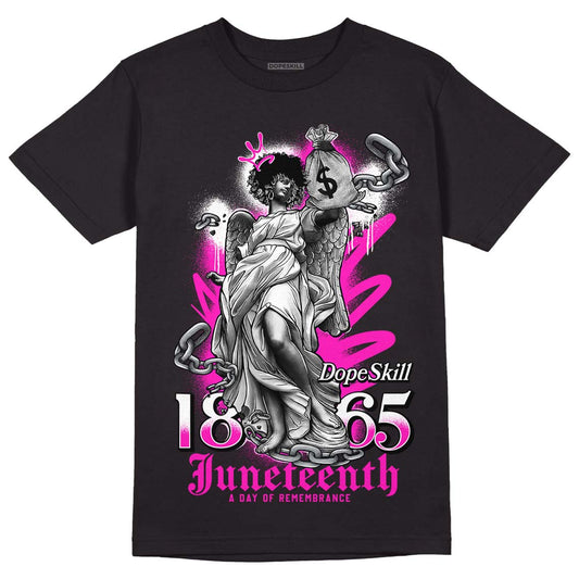 Dunk Low GS “Active Fuchsia” DopeSkill T-Shirt Juneteenth Graphic Streetwear - Black