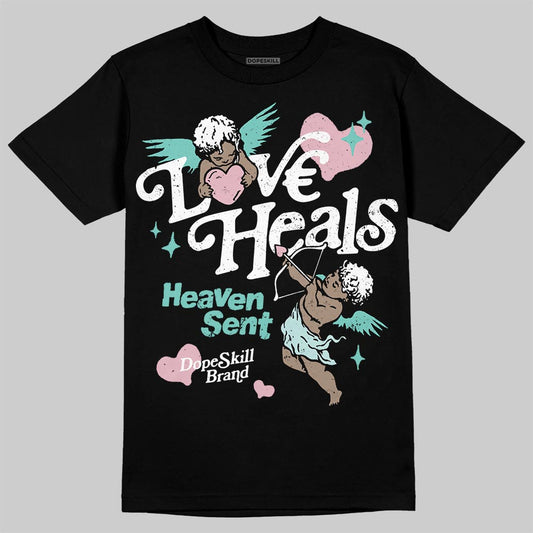 Jordan 11 Low "Igloo" DopeSkill T-Shirt New Love Heals Graphic Streetwear - Black