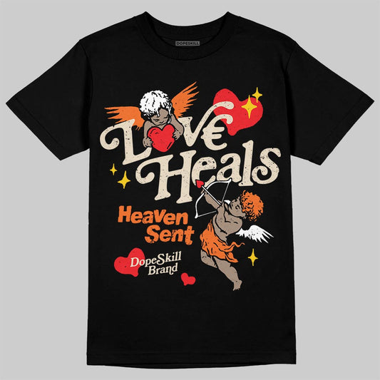 Jordan 3 “Starfish” DopeSkill T-Shirt New Love Heals Graphic Streetwear - Black