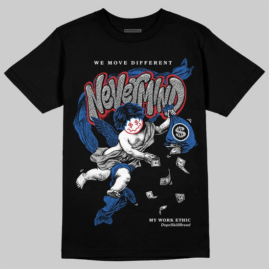 Jordan 3 "True Blue" DopeSkill T-Shirt Nevermind Graphic Streetwear - Black
