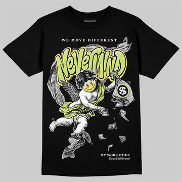 Jordan 4 GS “Light Lemon Twist” DopeSkill T-Shirt Nevermind Graphic Streetwear - Black