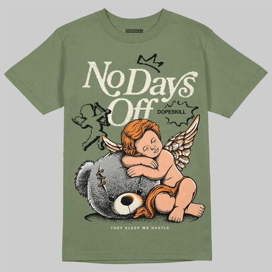 Jordan 4 Retro OG SP Undefeated (2025) DopeSkill T-Shirt New No Days Off Graphic Streetwear - Military Green