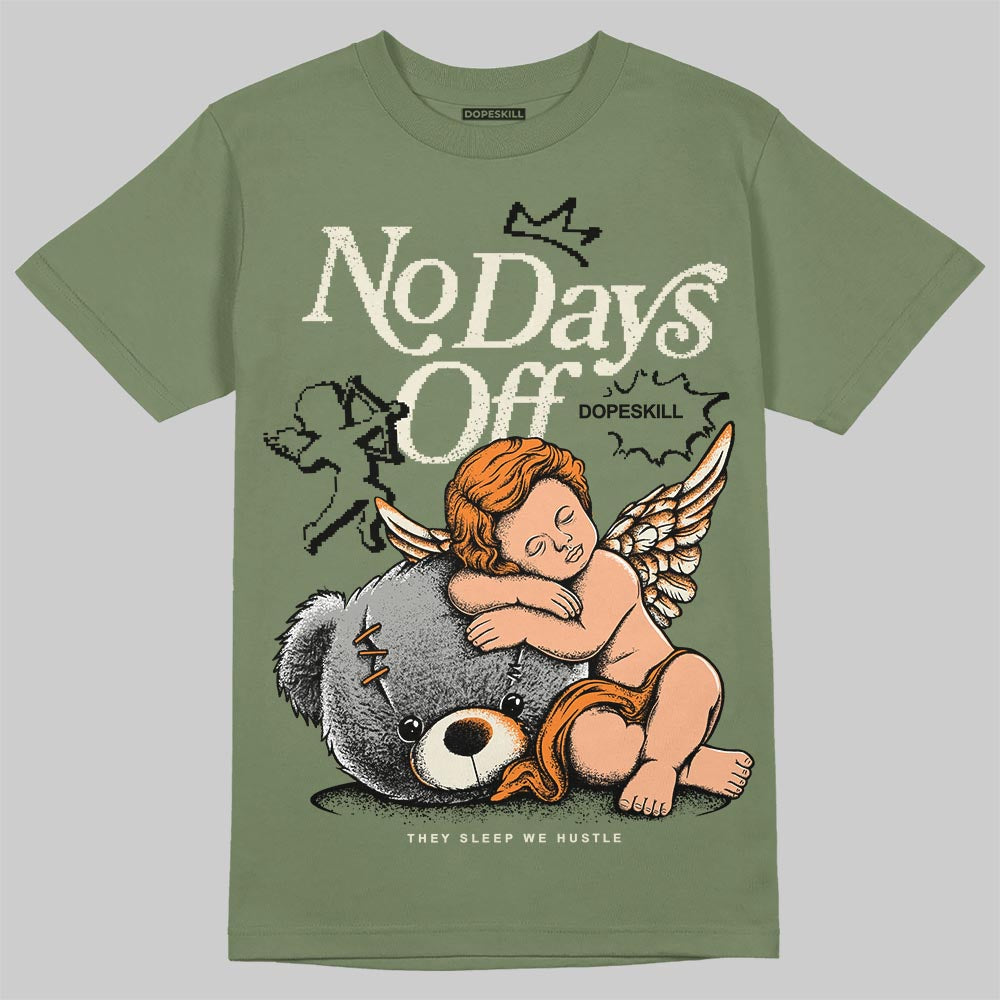 Jordan 4 Retro OG SP Undefeated (2025) DopeSkill T-Shirt New No Days Off Graphic Streetwear - Military Green