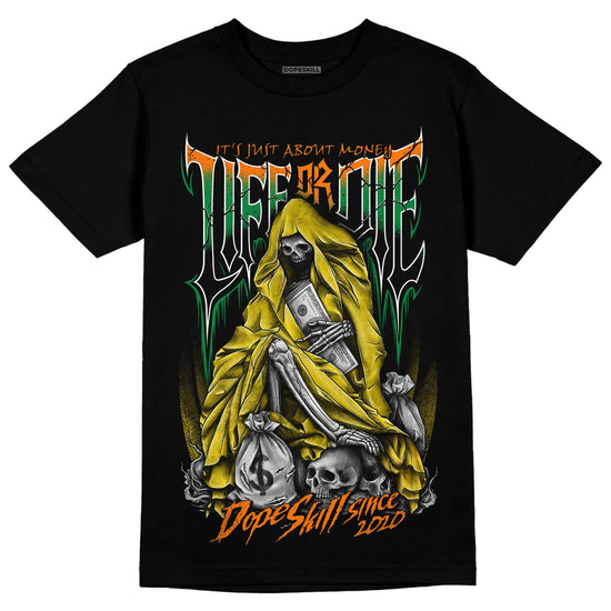 Dunk Low Reverse Brazil DopeSkill T-Shirt Life or Die Graphic Streetwear - Black