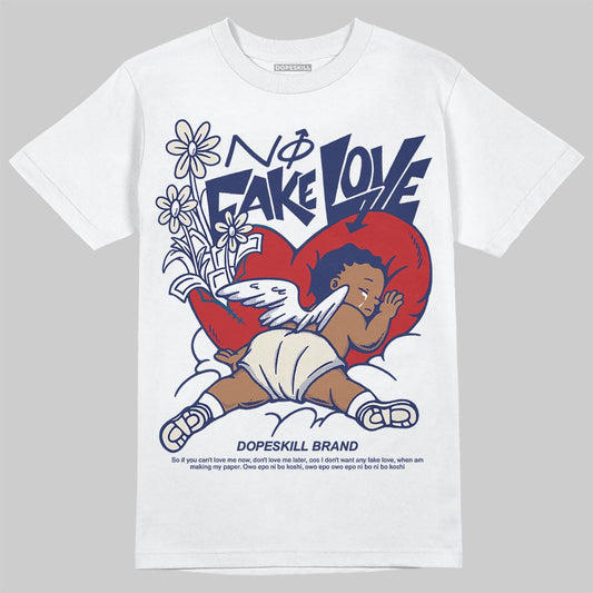 Jordan 11 “Rare Air” DopeSkill T-Shirt No Fake Love Graphic Streetwear - White 
