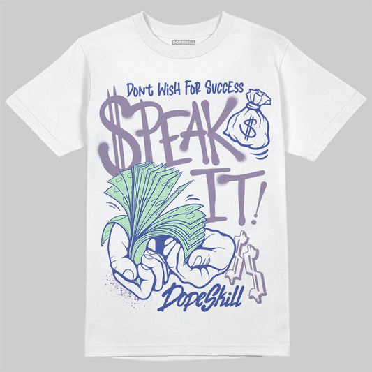 Jordan 1 Retro Low OG Zion Williamson Voodoo Alternate DopeSkill T-Shirt Speak It Graphic Streetwear - White