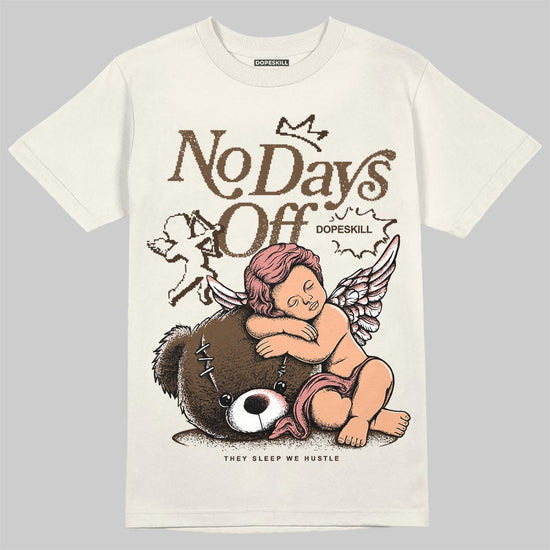 Jordan 1 High OG “Baroque Brown” DopeSkill T-Shirt New No Days Off Graphic Streetwear - Sand