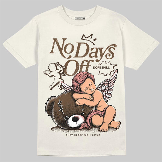 Jordan 1 High OG “Baroque Brown” DopeSkill T-Shirt New No Days Off Graphic Streetwear - Sand