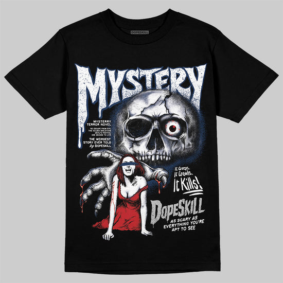 Jordan 4 SB “Summit White/Navy” DopeSkill T-Shirt Mystery Ghostly Grasp Graphic Streetwear - Black