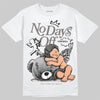 Jordan 4 Retro Cave Stone DopeSkill T-Shirt New No Days Off Graphic Streetwear - White