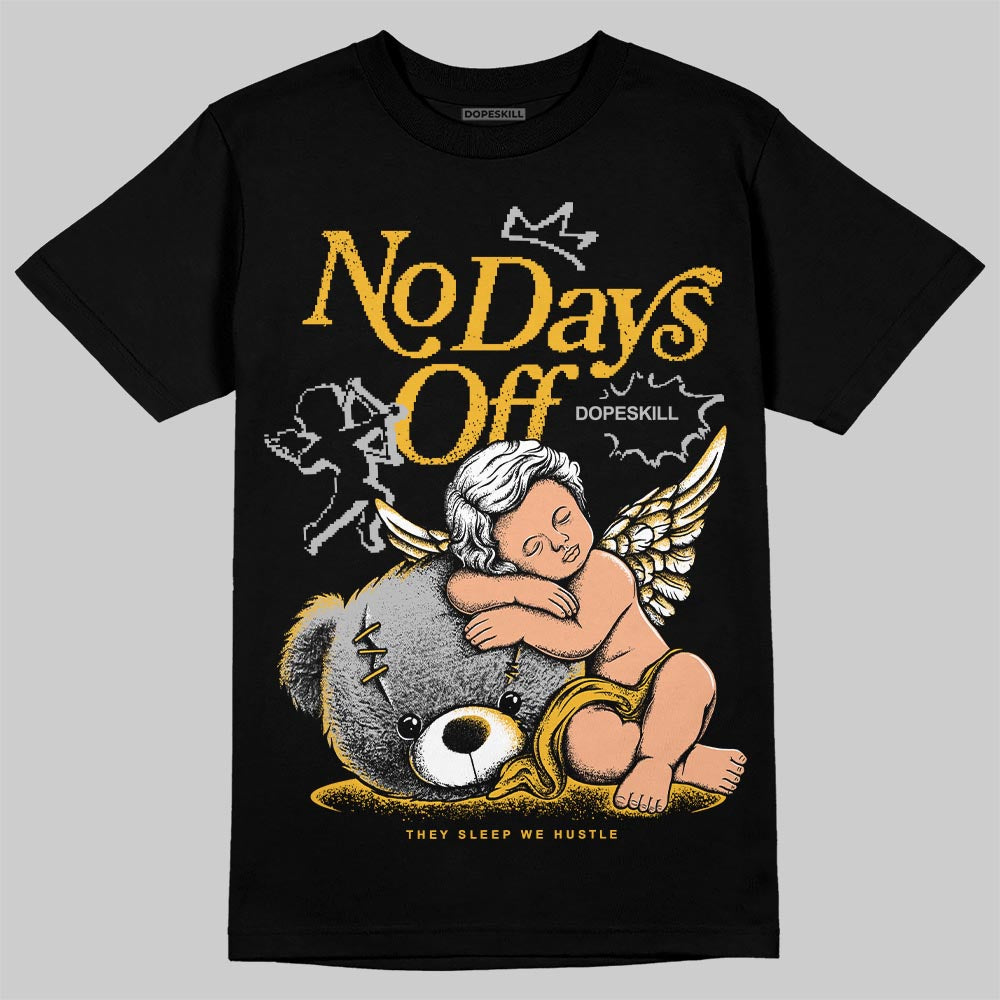 Jordan 5 'Tokyo' DopeSkill T-Shirt New No Days Off Graphic Streetwear - black