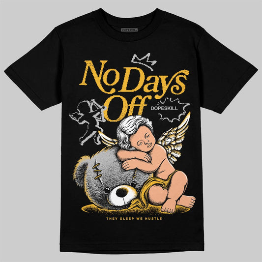 Jordan 5 'Tokyo' DopeSkill T-Shirt New No Days Off Graphic Streetwear - black