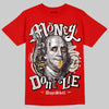 Adidas Samba OG Cloud White Better Scarlet Supplier Colour DopeSkill T-Shirt Money Don't Lie Graphic Streetwear - Red