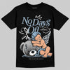 Jordan 40 “Blue Suede” DopeSkill T-Shirt New No Days Off Graphic Streetwear - Black