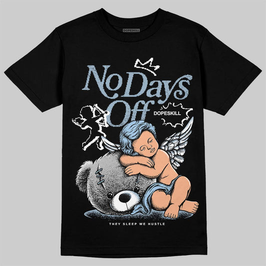Jordan 40 “Blue Suede” DopeSkill T-Shirt New No Days Off Graphic Streetwear - Black
