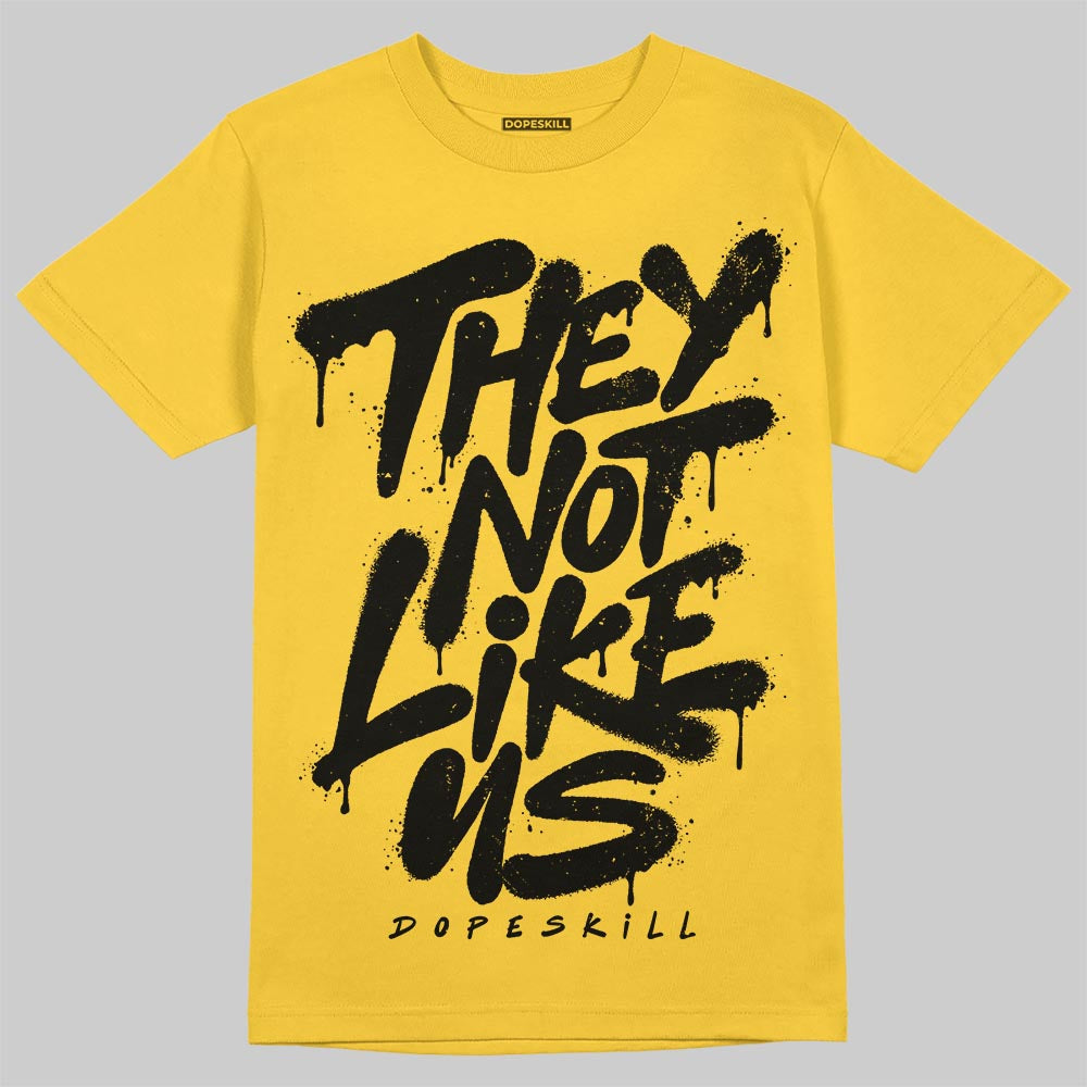 Yellow Sneakers DopeSkill T-Shirt They Not Like Us Graphic Streetwear - Gold