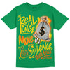 Green Sneakers DopeSkill Green T-shirt Real Ones Move In Silence Graphic Streetwear 