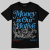 Jordan 3 Retro OG Rare Air DopeSkill T-Shirt Money Is Our Motive Typo Graphic Streetwear - black
