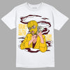 Dunk Yellow Bordeaux DopeSkill T-Shirt Money Is The Motive Graphic Streetwear - White