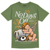 Jordan 5 "Olive" DopeSkill Olive T-shirt New No Days Off Graphic Streetwear