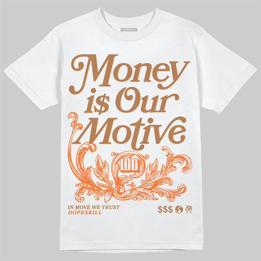 Adidas Samba OG Leopard Pack Preloved Red DopeSkill T-Shirt Money Is Our Motive Typo Graphic Streetwear - White