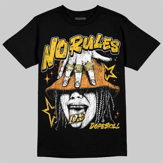 Yellow Sneakers DopeSkill T-Shirt No Rules Graphic Streetwear - Black