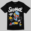 University Blue Sneakers DopeSkill T-Shirt Self Made Graphic Streetwear - Black
