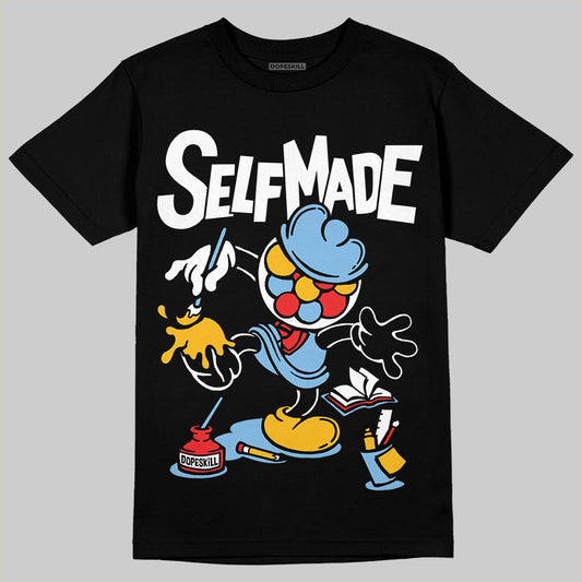 University Blue Sneakers DopeSkill T-Shirt Self Made Graphic Streetwear - Black