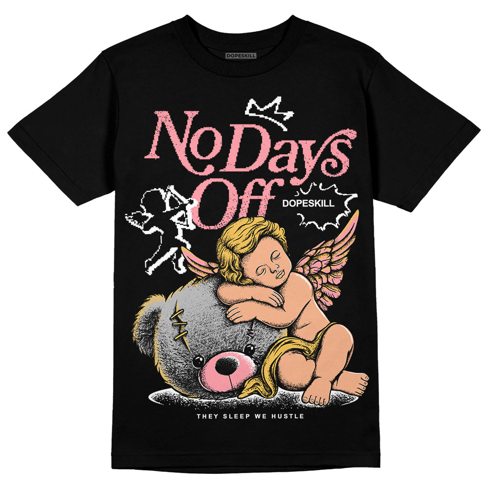 Jordan 3 GS “Red Stardust” DopeSkill T-Shirt New No Days Off Graphic Streetwear - Black