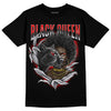 Jordan 2 Retro "Black Cement" DopeSkill T-Shirt New Black Queen Graphic Streetwear - Black